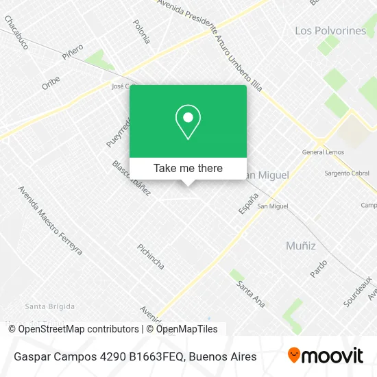 Gaspar Campos 4290 B1663FEQ map