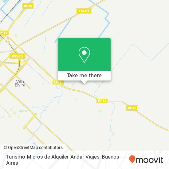 Turismo-Micros de Alquiler-Andar Viajes map