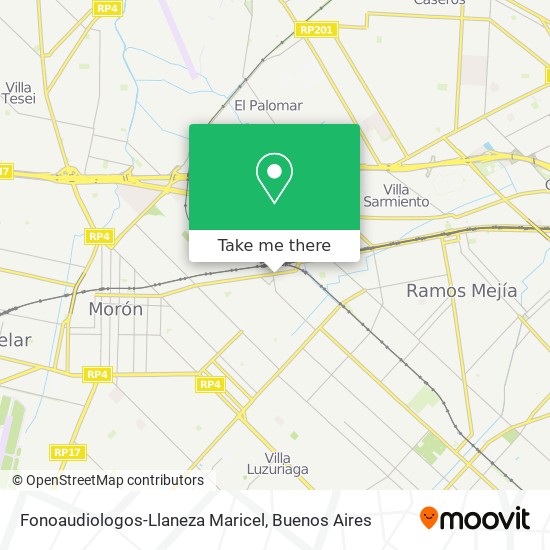 Fonoaudiologos-Llaneza Maricel map