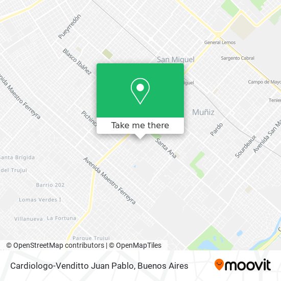Cardiologo-Venditto Juan Pablo map