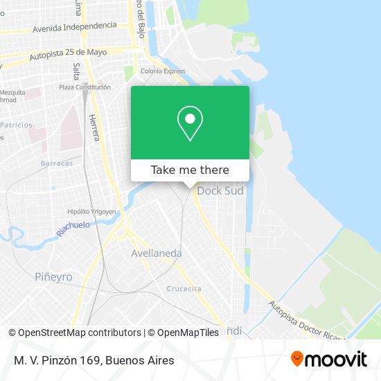 M. V. Pinzón 169 map