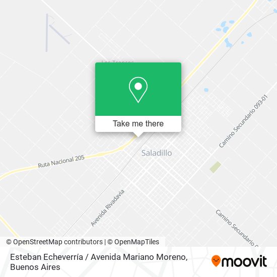 Esteban Echeverría / Avenida Mariano Moreno map