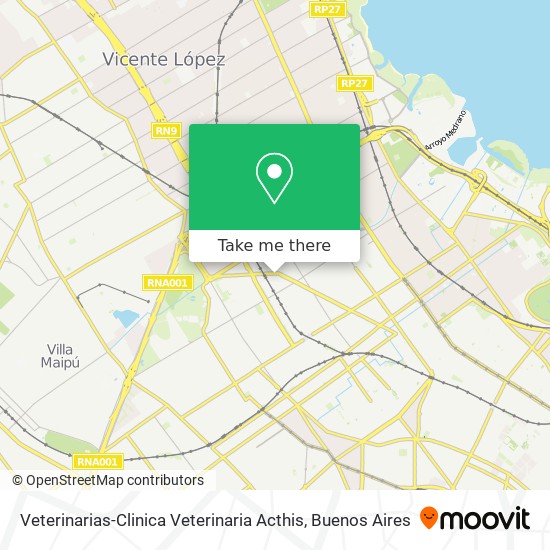 Veterinarias-Clinica Veterinaria Acthis map