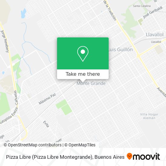 Pizza Libre (Pizza Libre Montegrande) map