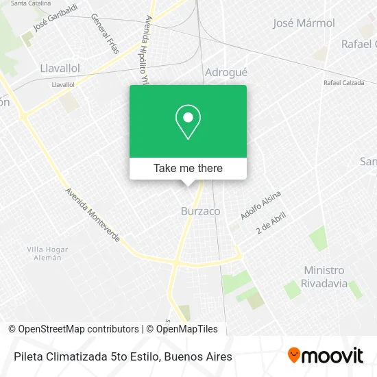 Mapa de Pileta Climatizada 5to Estilo