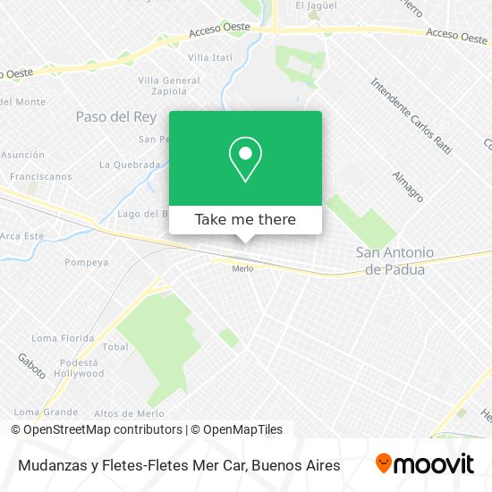 Mudanzas y Fletes-Fletes Mer Car map
