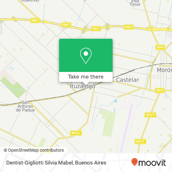 Mapa de Dentist-Gigliotti Silvia Mabel