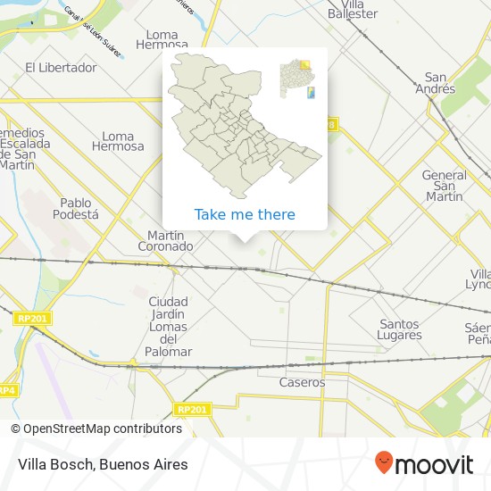 Mapa de Villa Bosch