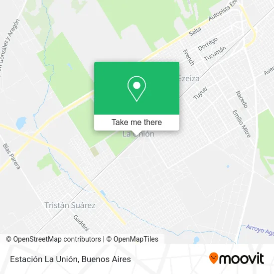 Mapa de Estación La Unión