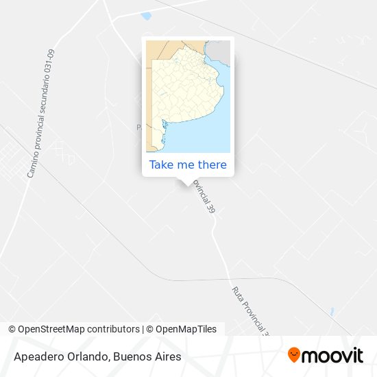 Apeadero Orlando map