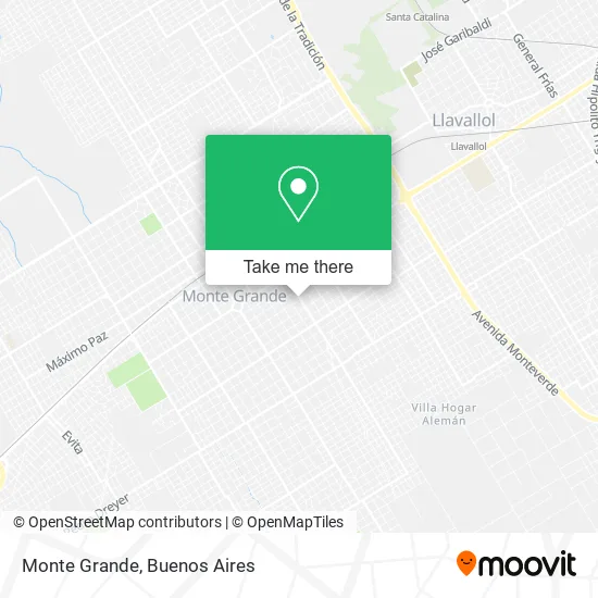Mapa de Monte Grande