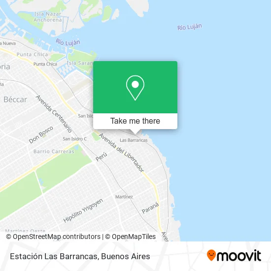 Mapa de Estación Las Barrancas