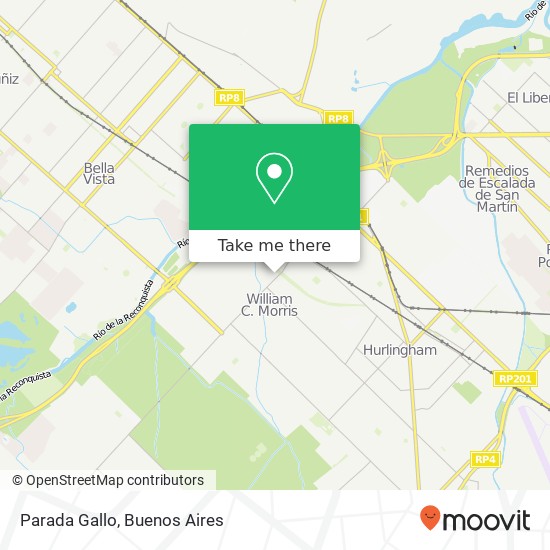 Parada Gallo map