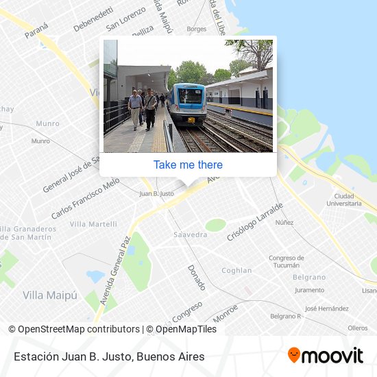 Estación Juan B. Justo map