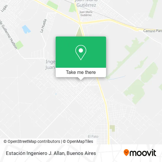 Mapa de Estación Ingeniero J. Allan