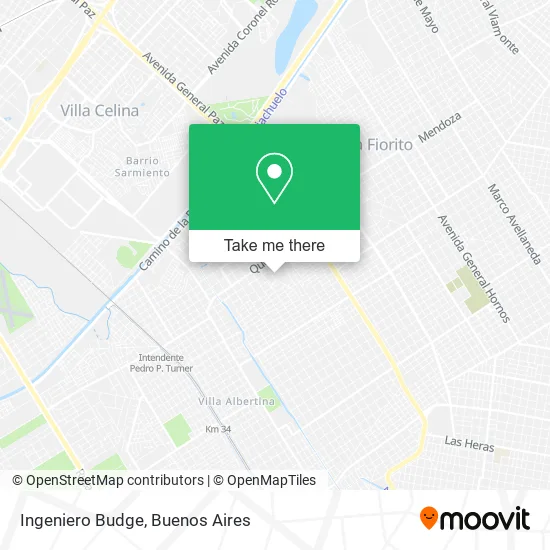 Mapa de Ingeniero Budge