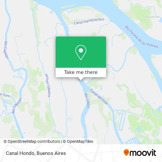 Canal Hondo map