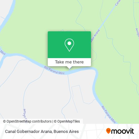 Canal Gobernador Arana map