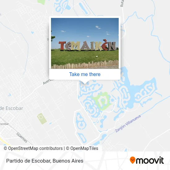 Partido de Escobar map