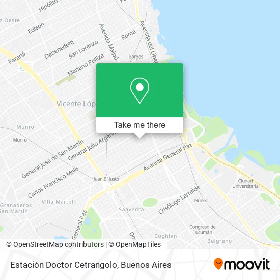 Mapa de Estación Doctor Cetrangolo