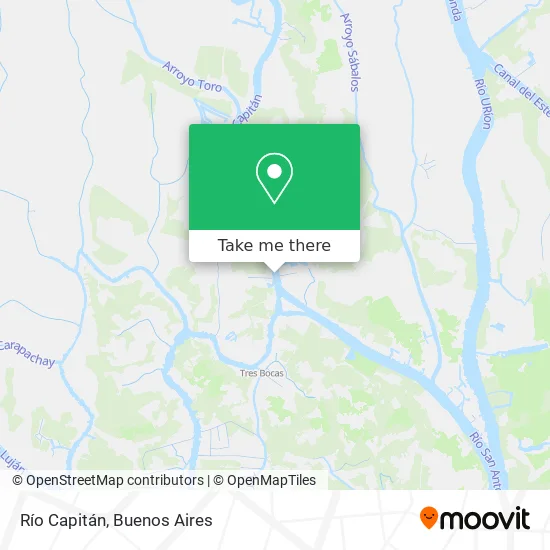 Río Capitán map