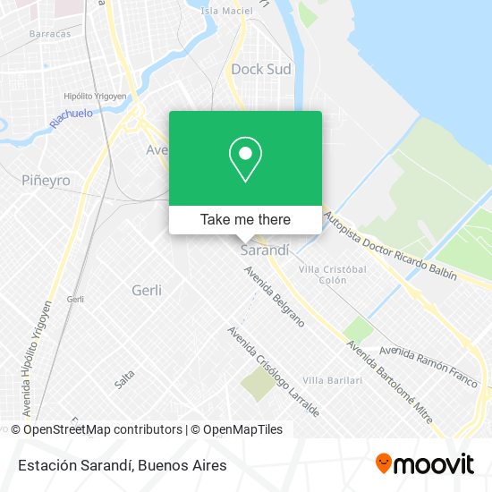 Mapa de Estación Sarandí