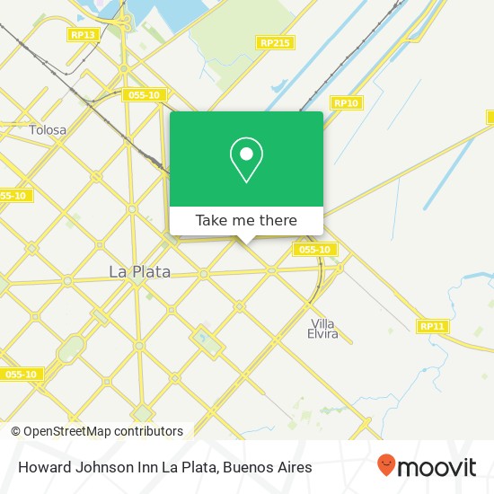 Mapa de Howard Johnson Inn La Plata