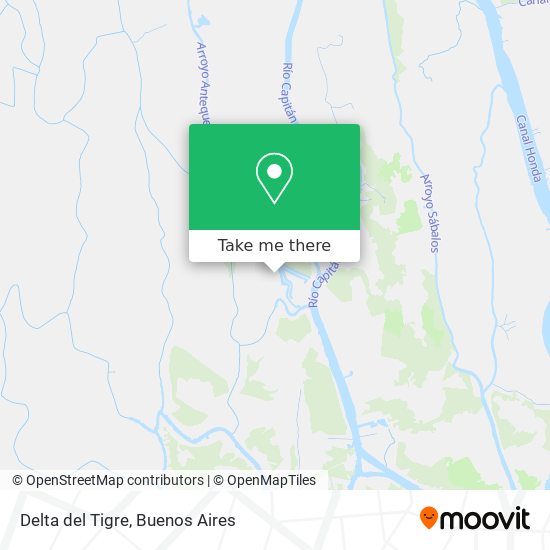 Mapa de Delta del Tigre