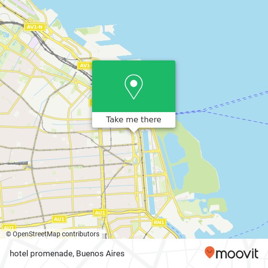 Mapa de hotel promenade