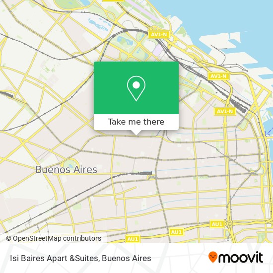 Mapa de Isi Baires Apart &Suites