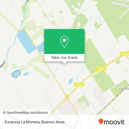 Estancia La Morena map