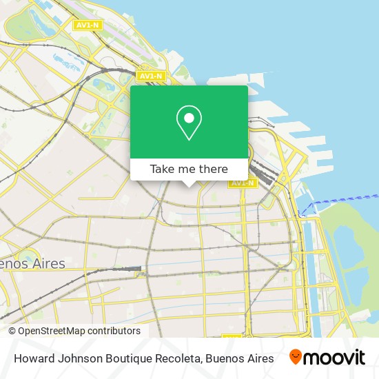 Howard Johnson Boutique Recoleta map