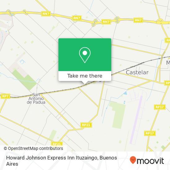 Howard Johnson Express Inn Ituzaingo map