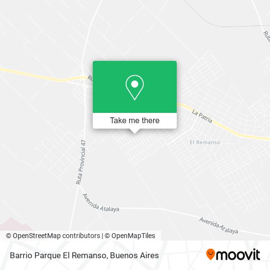 Barrio Parque El Remanso map