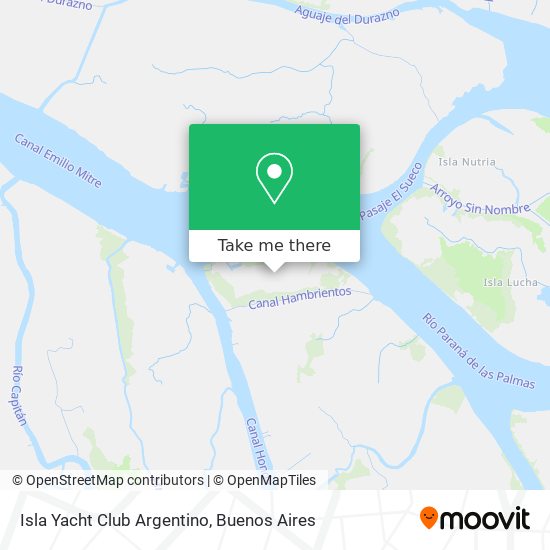 Isla Yacht Club Argentino map