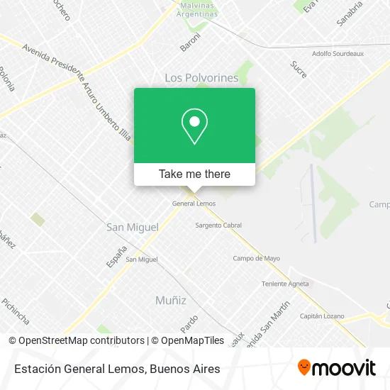 Mapa de Estación General Lemos