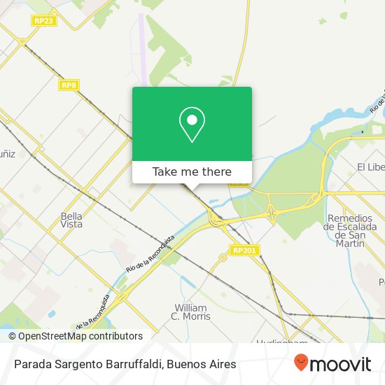 Parada Sargento Barruffaldi map