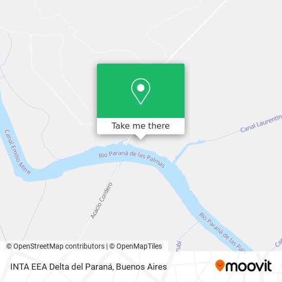 INTA EEA Delta del Paraná map