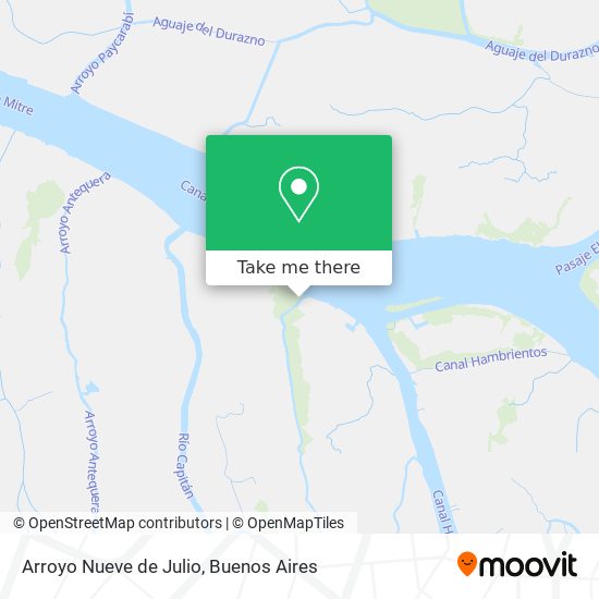Mapa de Arroyo Nueve de Julio