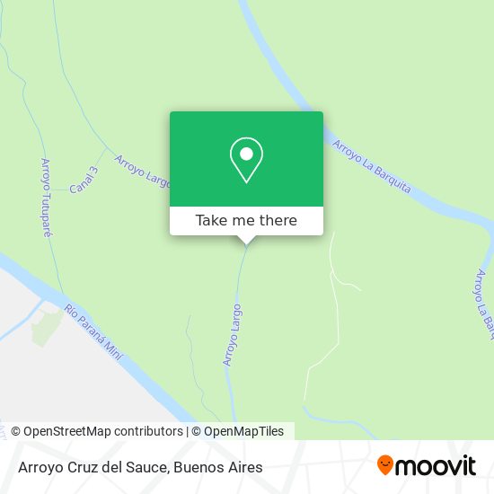 Arroyo Cruz del Sauce map