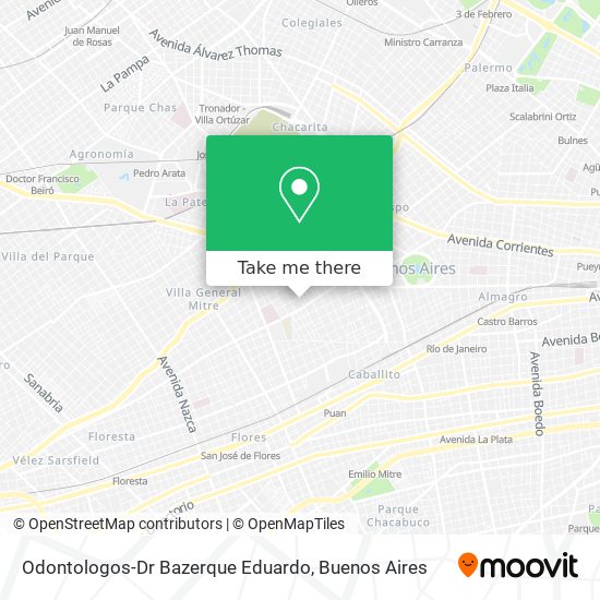 Odontologos-Dr Bazerque Eduardo map