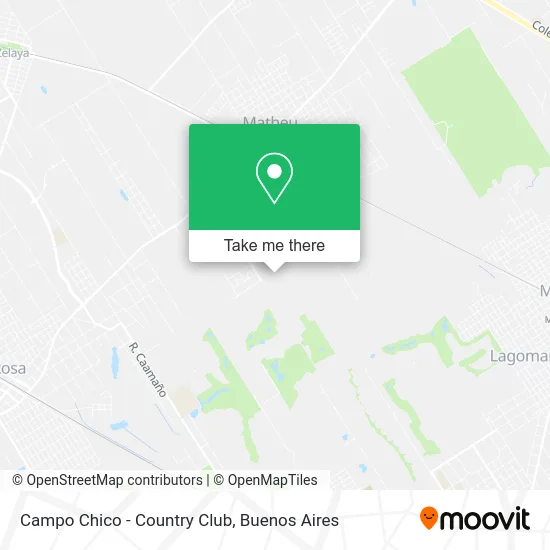 Campo Chico - Country Club map