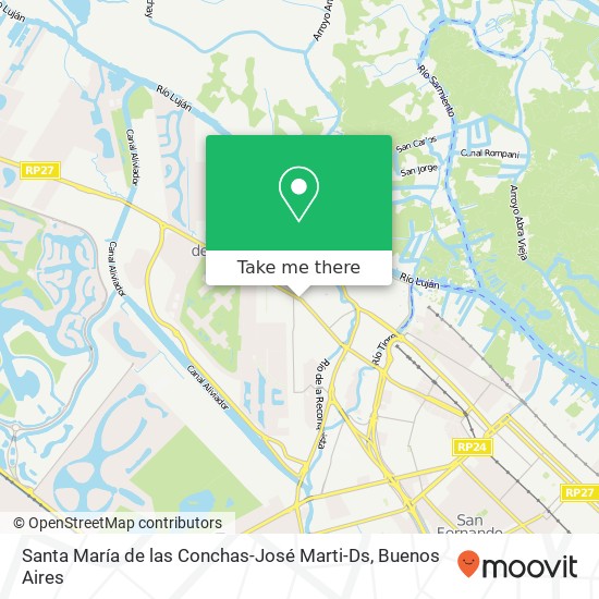 Santa María de las Conchas-José Marti-Ds map