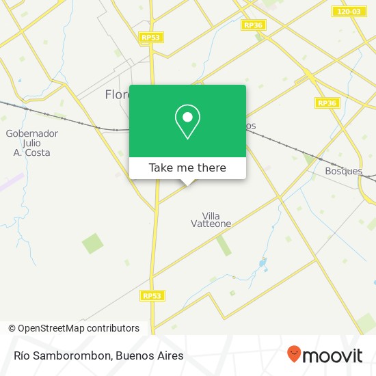 Río Samborombon map