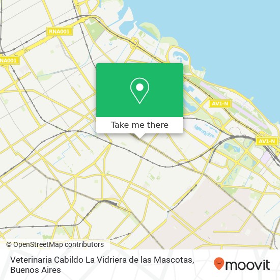 Veterinaria Cabildo La Vidriera de las Mascotas map
