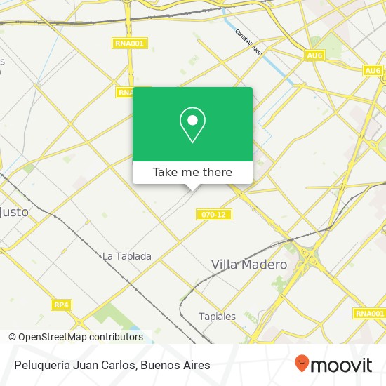 Peluquería Juan Carlos map