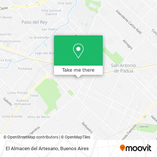 El Almacen del Artesano map