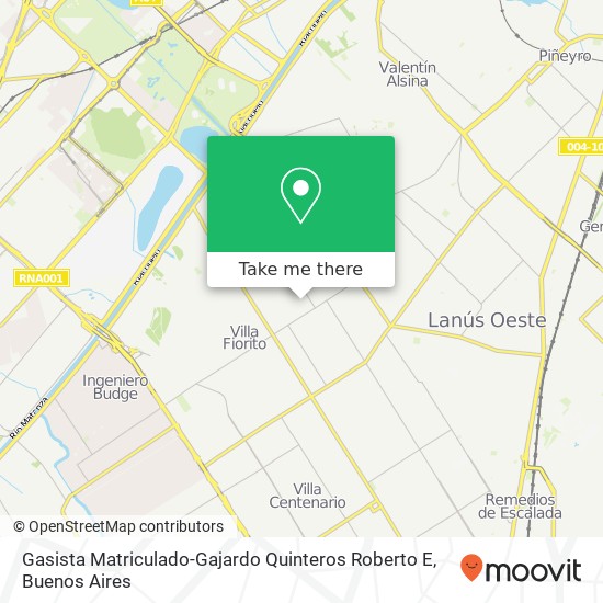 Gasista Matriculado-Gajardo Quinteros Roberto E map