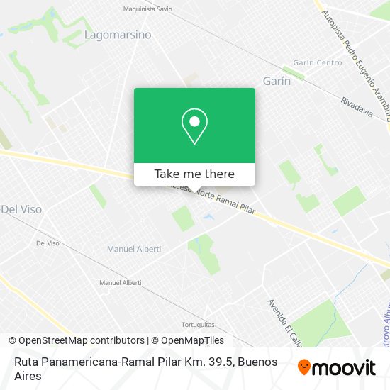 Ruta Panamericana-Ramal Pilar Km. 39.5 map
