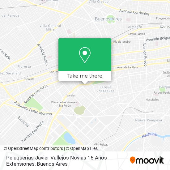 Peluquerias-Javier Vallejos Novias 15 Años Extensiones map